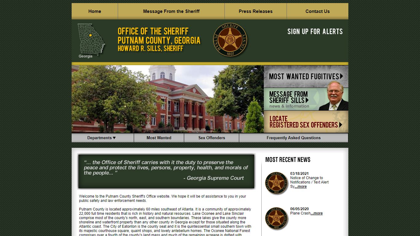Jail Division - Putnam County GA Sheriff's Office